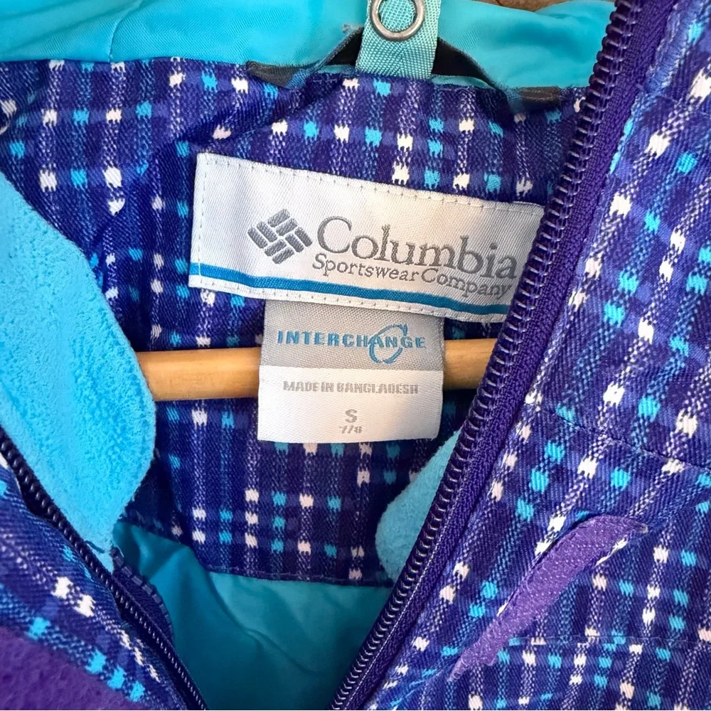 Columbia Blue and White Patterned Jacket